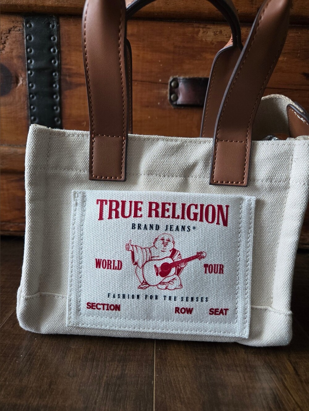 NEW True Religion Canvad Crossbody Or Handbag Purse - Picture 2 of 7